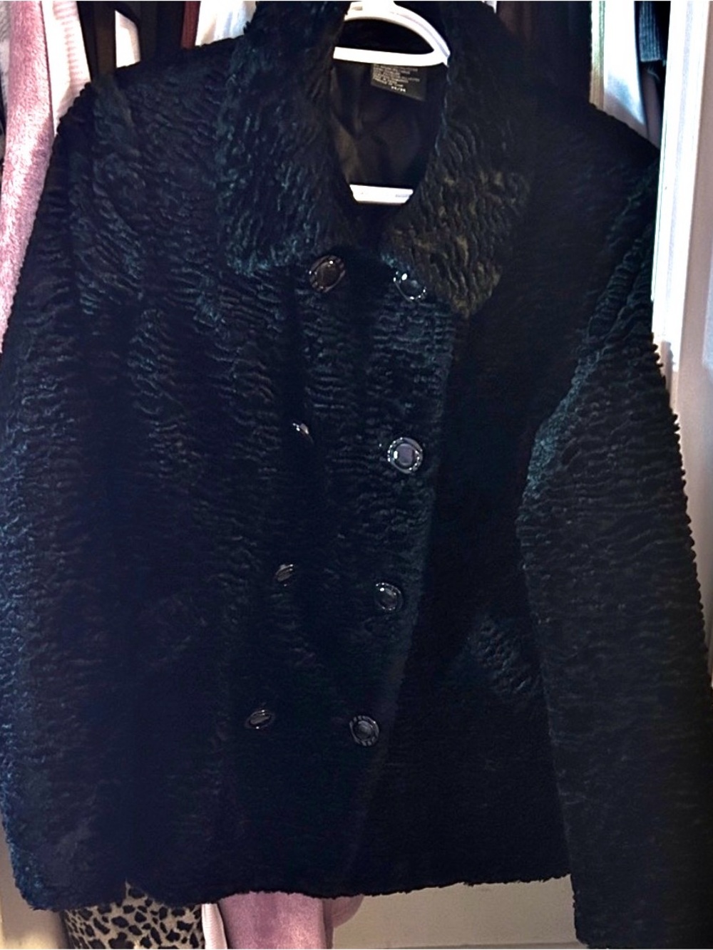 Black Teddy Jacket | Soft Faux Fur Coat